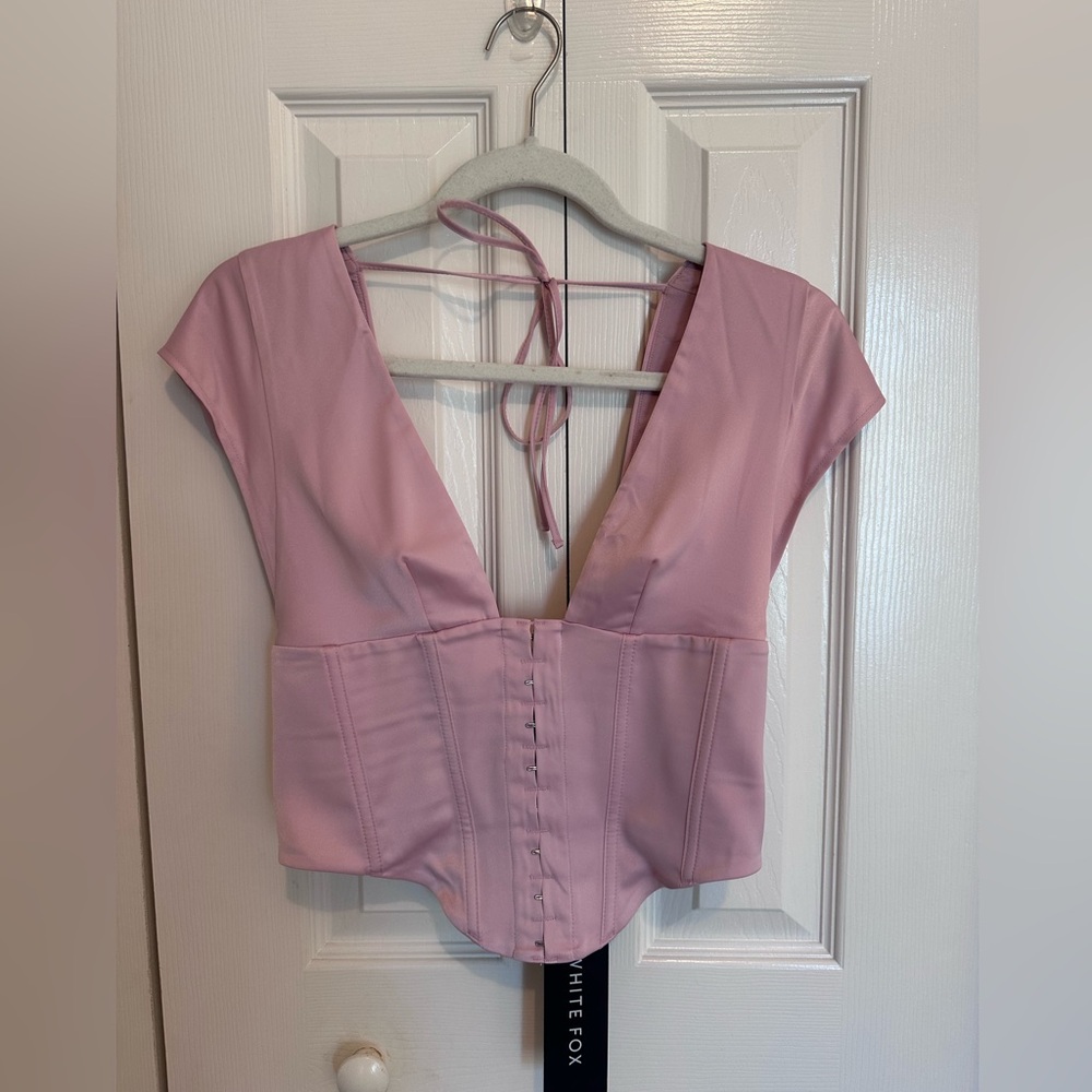 NWT white fox top